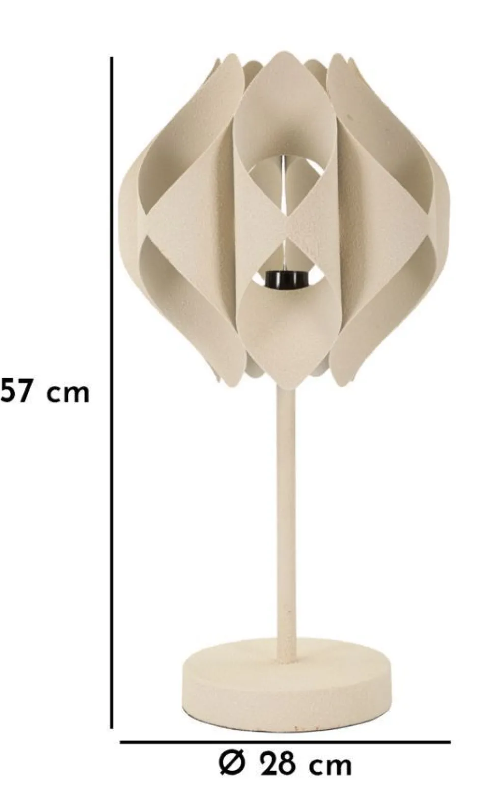 Lampe de table modèle Space Beige