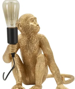 Lampe de table Monkey finition dorée