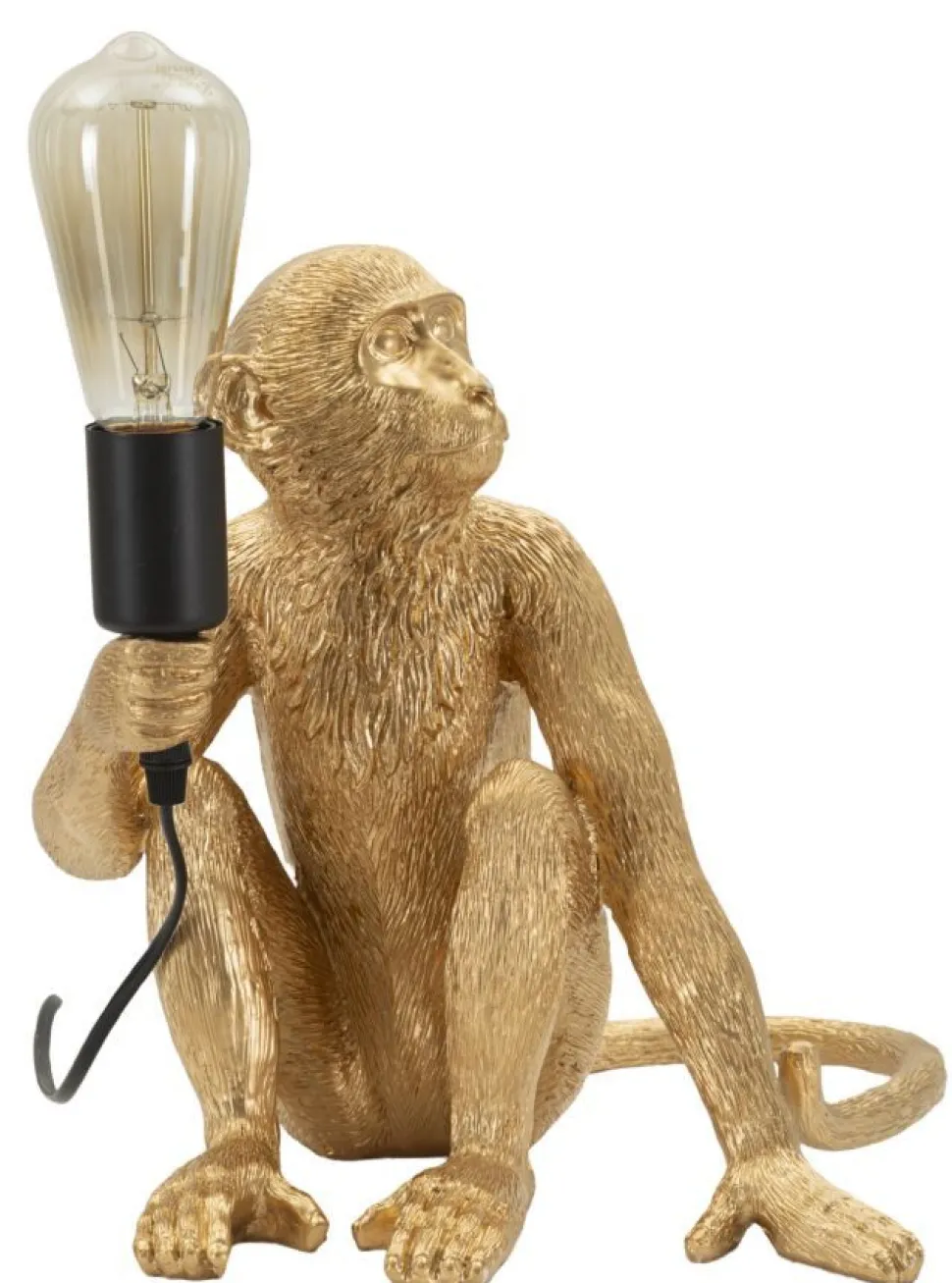 Lampe de table Monkey finition dorée