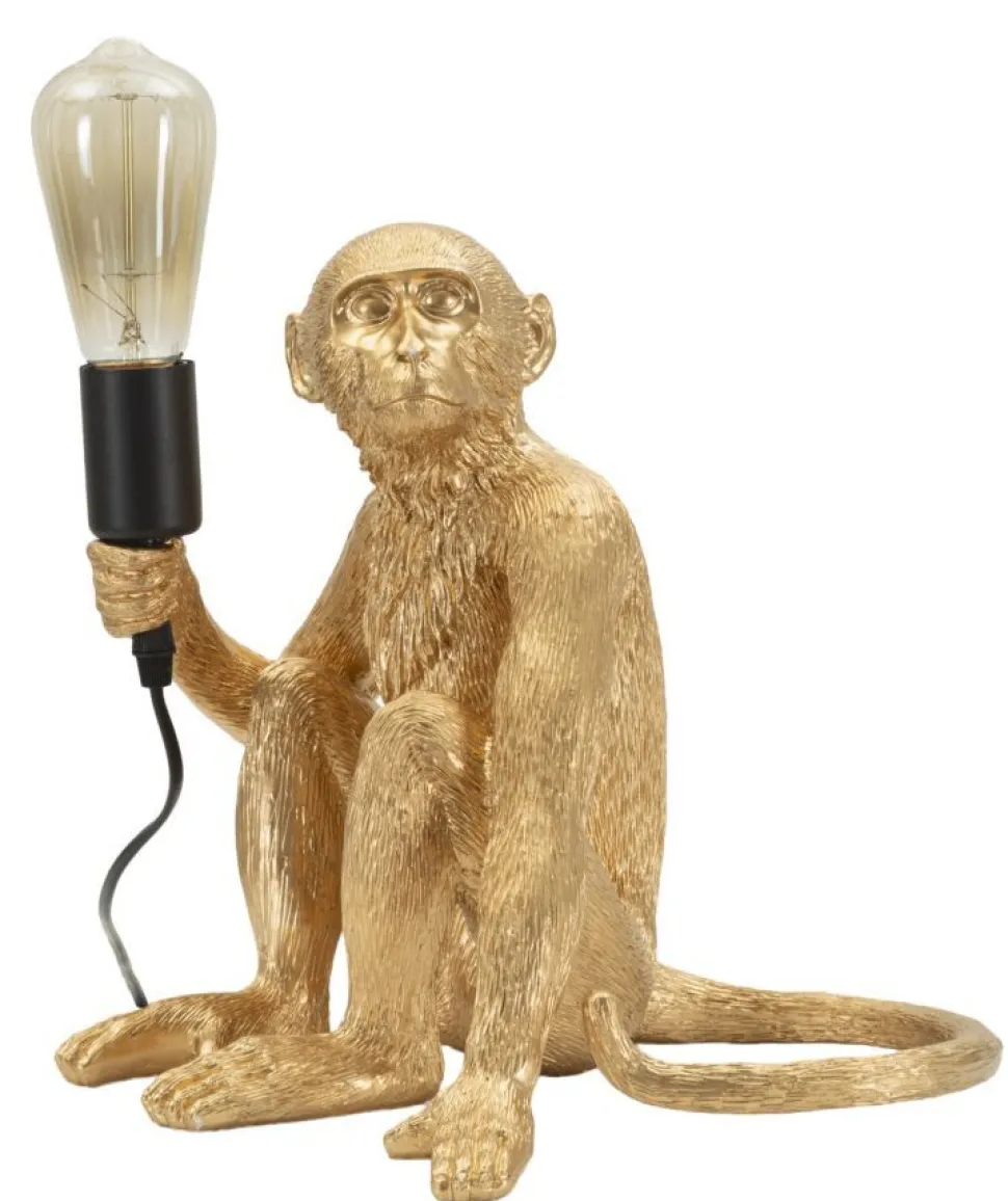 Lampe de table Monkey finition dorée