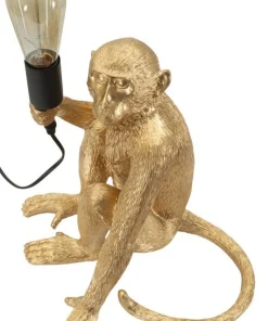 Lampe de table Monkey finition dorée
