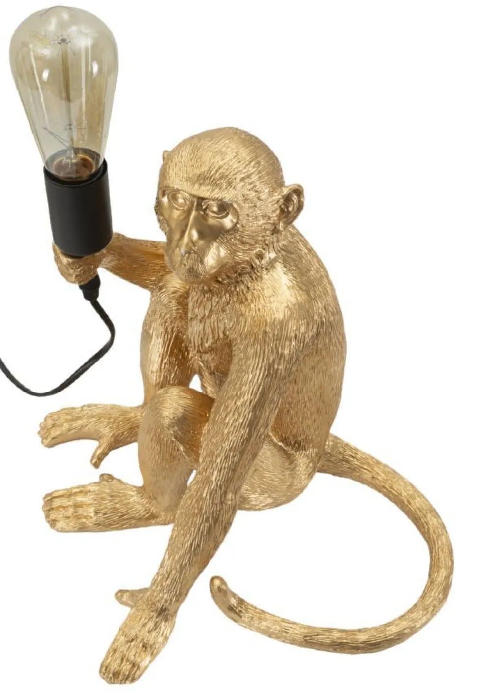Lampe de table Monkey finition dorée