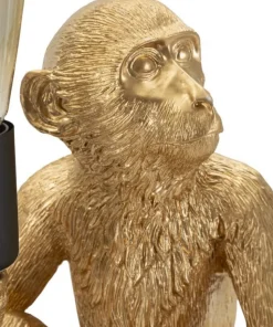 Lampe de table Monkey finition dorée