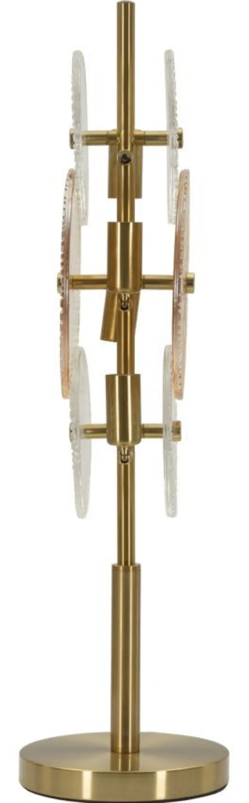 Lampe de table Osaka verre transparent et doré