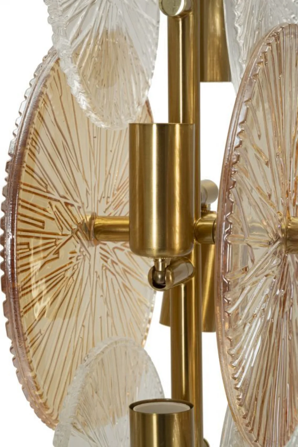 Lampe de table Osaka verre transparent et doré