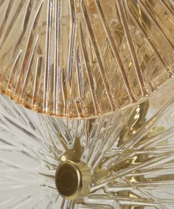 Lampe de table Osaka verre transparent et doré