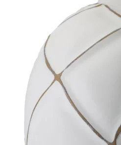 Lampe de table résine décorations géométriques abat-jour tissu beige
