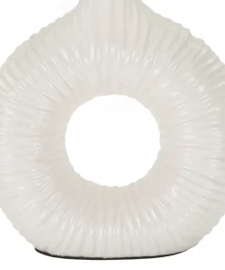 Lampe de table Seta Céramique Blanche abat-jour Tissu Blanc