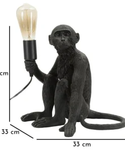 Lampe de table Singe noir