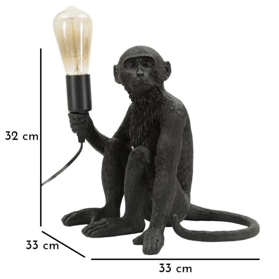 Lampe de table Singe noir