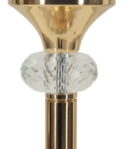 Lampe debout Gipsy Métal Doré abat-jour Blanc