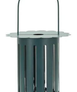 Lanterne Saturn satinée bleu canard