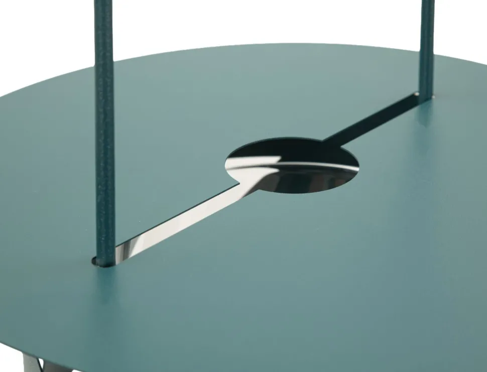 Lanterne Twist bleu canard mat