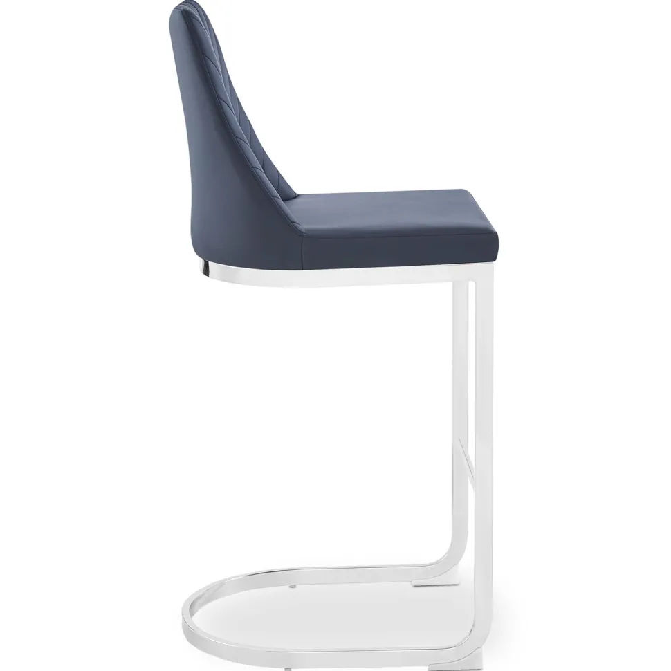 Lot de 2 chaises de bar design Mistigri Simili Noir