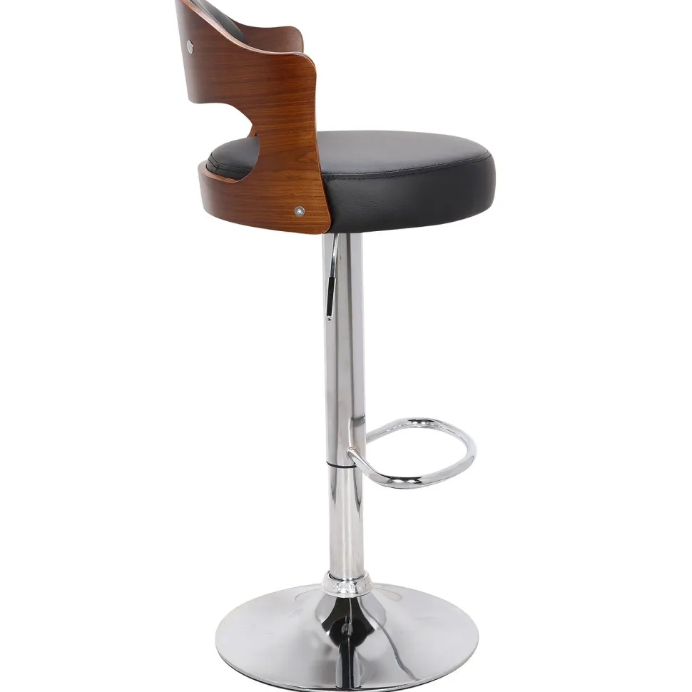 Lot de 2 chaises de bar Ruben Bois Noisette & Noir