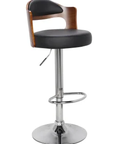 Lot de 2 chaises de bar Ruben Bois Noisette & Noir