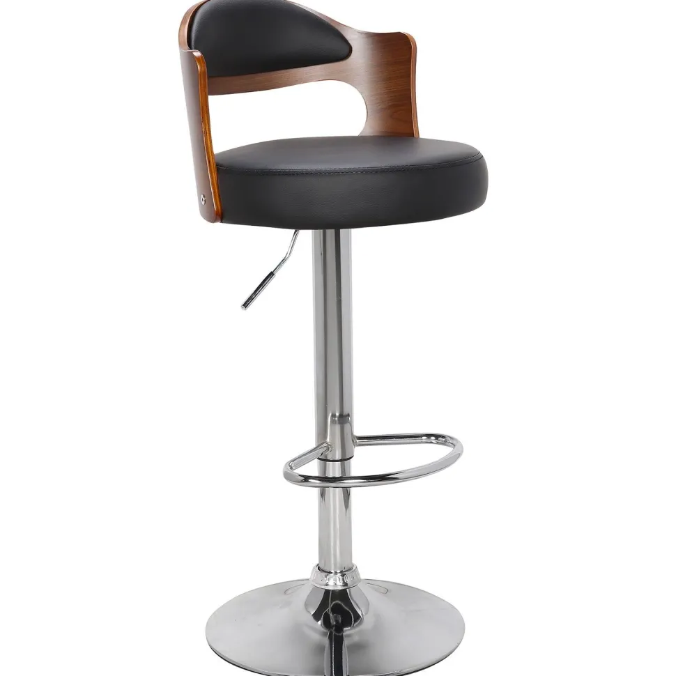 Lot de 2 chaises de bar Ruben Bois Noisette & Noir