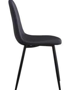 Lot de 4 chaises Gao Simili P.U. Noir