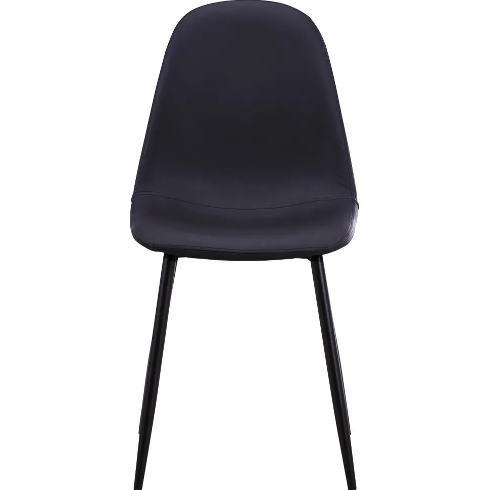 Lot de 4 chaises Gao Simili P.U. Noir