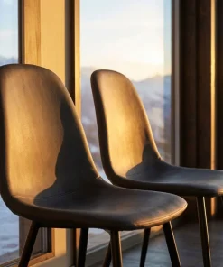 Lot de 4 chaises Gao Simili P.U. Noir