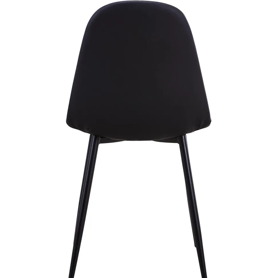 Lot de 4 chaises Gao Simili P.U. Noir