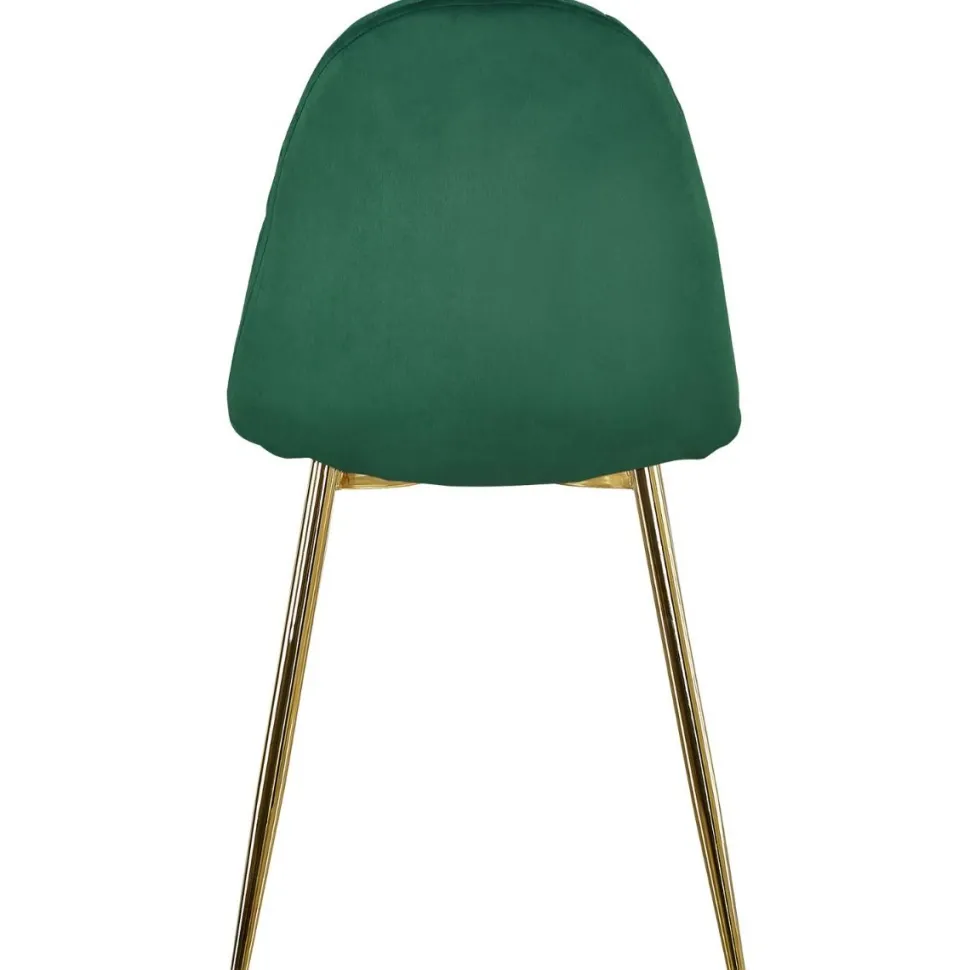 Lot de 4 chaises matelassées Norway Velours Vert