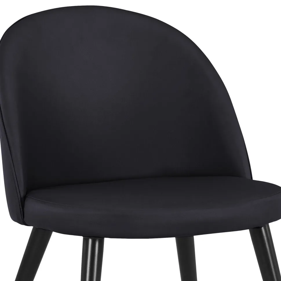 Lot de 4 chaises Maury Simili P.U. Noir