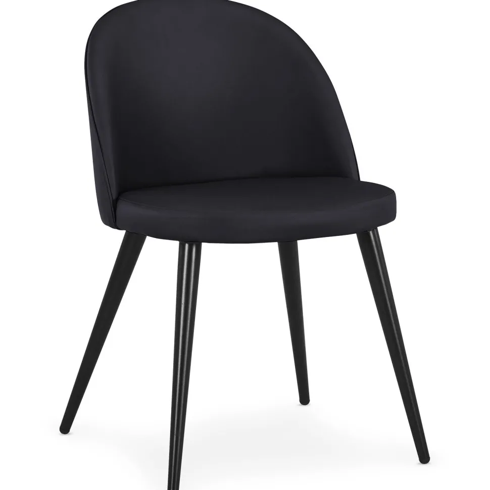 Lot de 4 chaises Maury Simili P.U. Noir