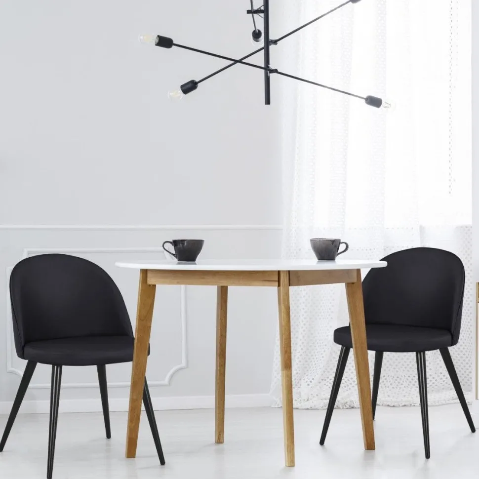Lot de 4 chaises Maury Simili P.U. Noir