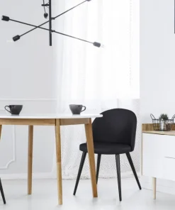 Lot de 4 chaises Maury Simili P.U. Noir