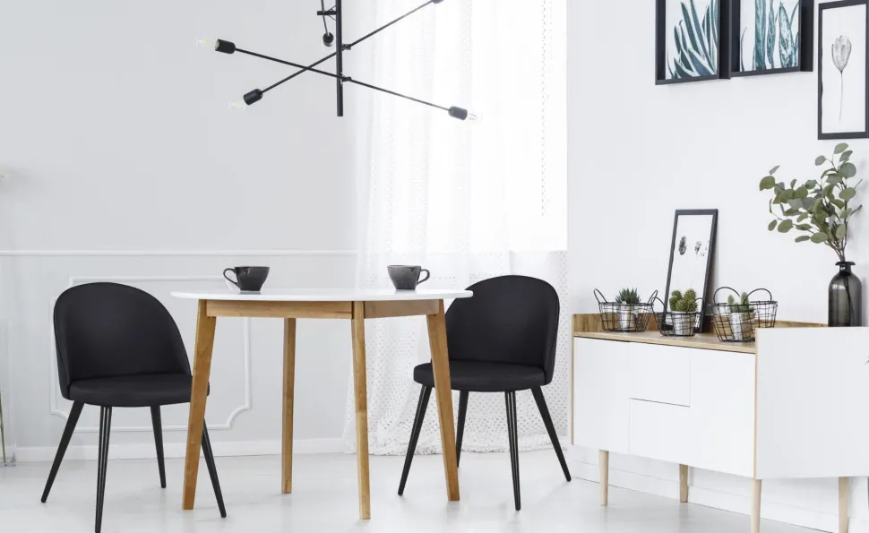 Lot de 4 chaises Maury Simili P.U. Noir