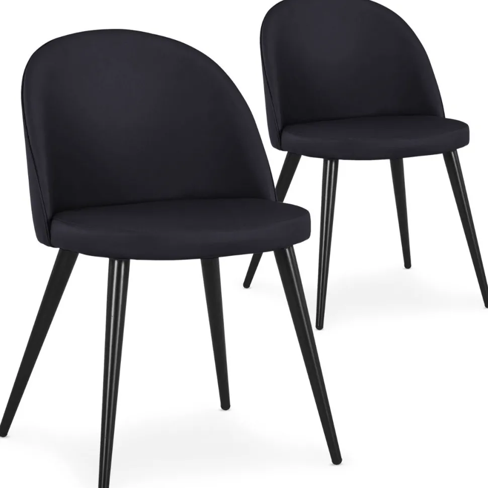 Lot de 2 chaises Maury Simili P.U. Noir