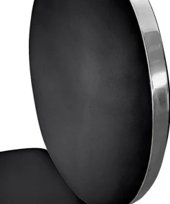 Lot de 2 chaises médaillon Sofia Simili Noir