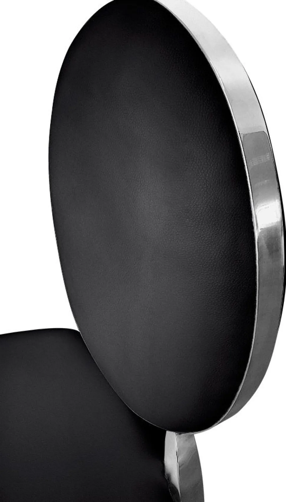 Lot de 2 chaises médaillon Sofia Simili Noir