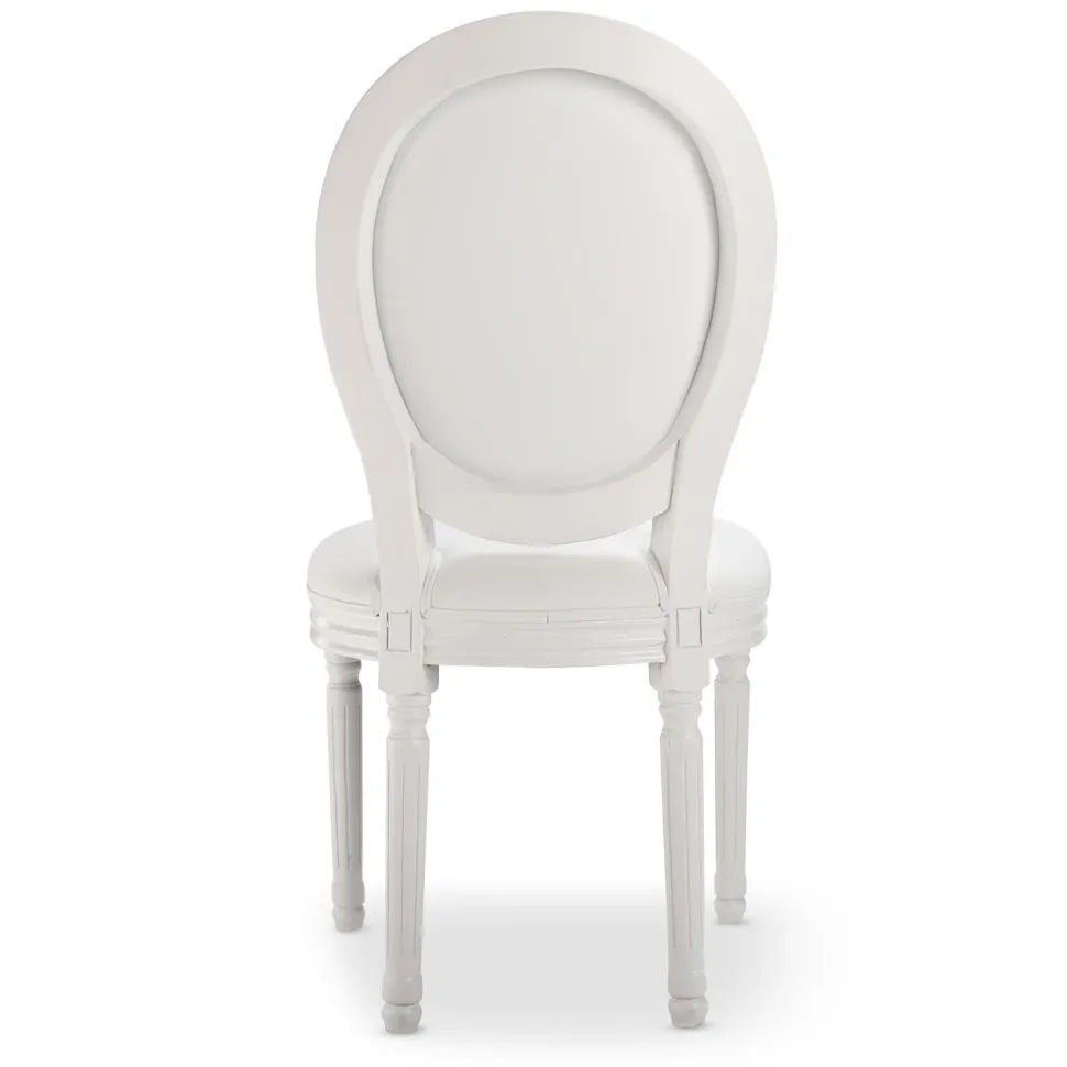 Lot de 20 chaises médaillon Louis XVI Simili (P.U) Blanc
