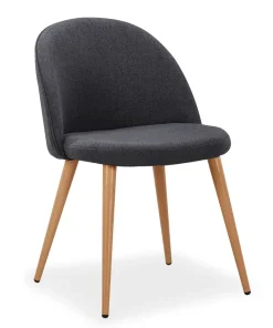 Lot de 4 chaises scandinaves Maury Gris Foncé