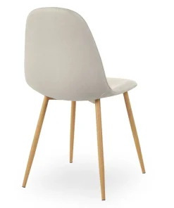 Lot de 4 chaises scandinaves Gao Tissu Beige