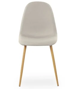 Lot de 4 chaises scandinaves Gao Tissu Beige