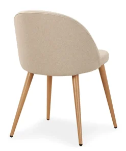 Lot de 4 chaises scandinaves Maury Beige