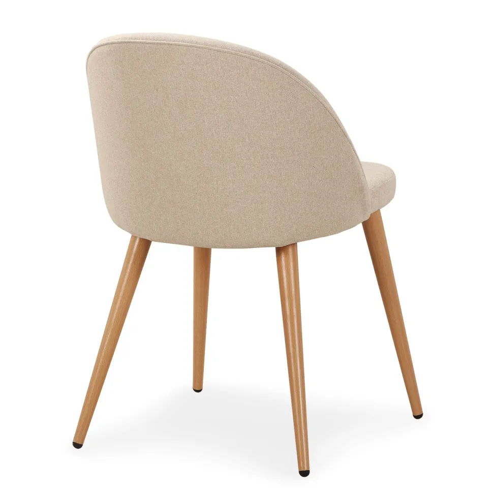 Lot de 4 chaises scandinaves Maury Beige