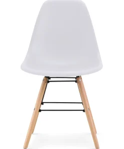 Lot de 4 chaises scandinaves Lisa Blanc