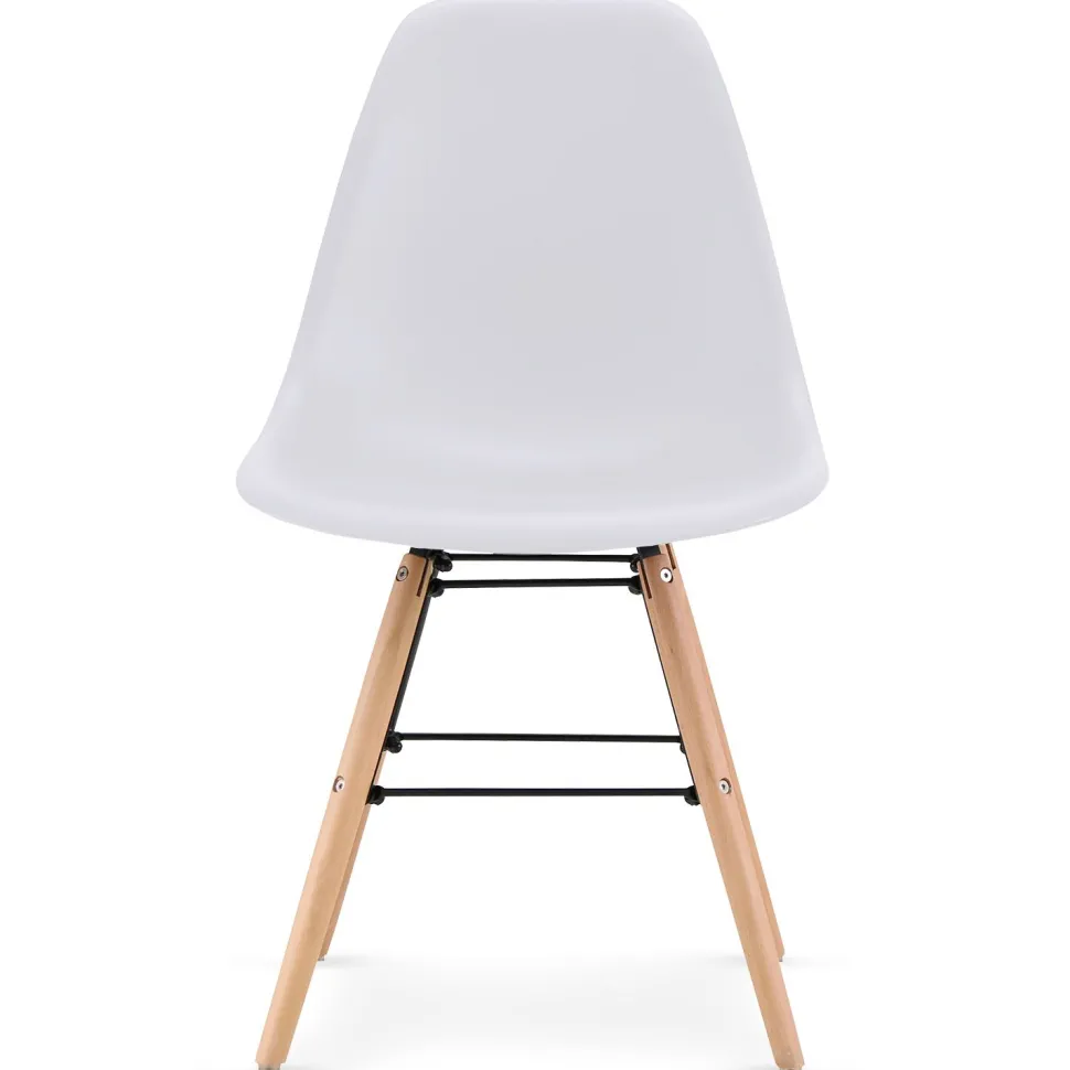 Lot de 4 chaises scandinaves Lisa Blanc