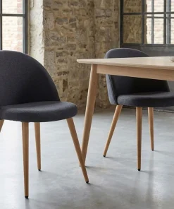 Lot de 2 chaises scandinaves Maury Gris Foncé