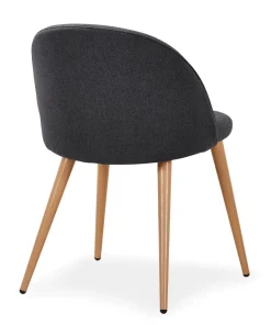 Lot de 2 chaises scandinaves Maury Gris Foncé