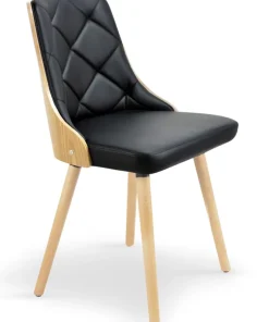 Lot de 2 chaises scandinaves Lalix Chêne Clair & Noir