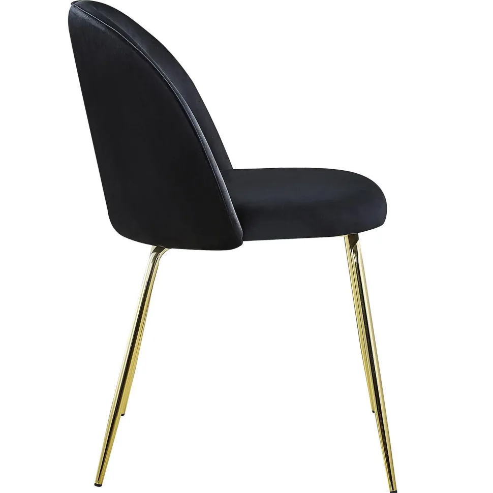 Lot de 2 chaises Spectra Velours Noir