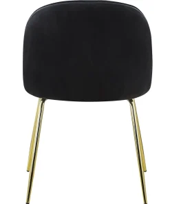 Lot de 2 chaises Spectra Velours Noir