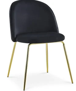 Lot de 2 chaises Spectra Velours Noir