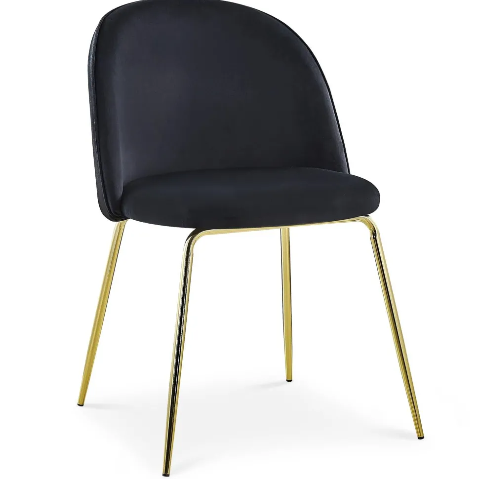 Lot de 2 chaises Spectra Velours Noir