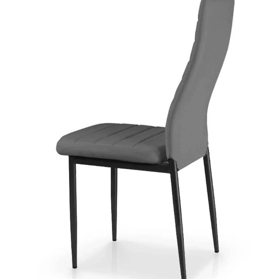 Lot de 8 chaises Stratus Gris